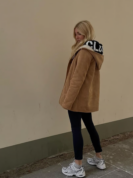 Recycled Vegan Shearling Coat | 