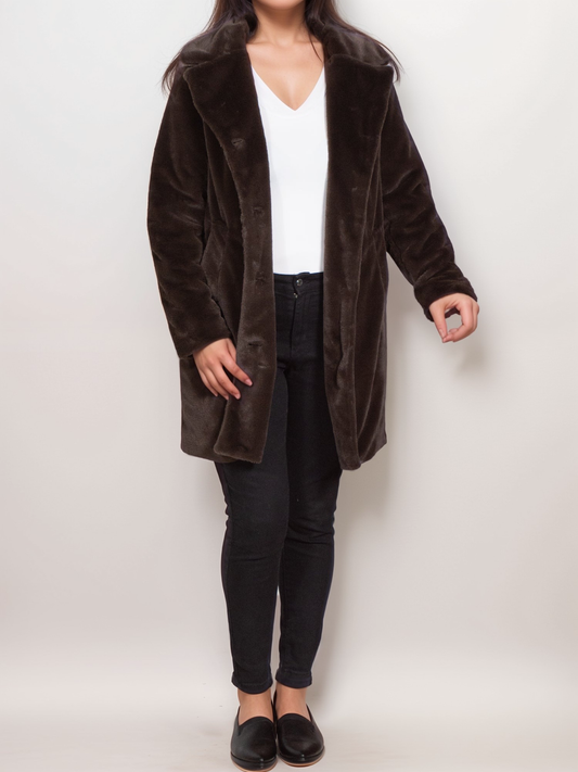 Recycled Vegan Fur Coat | 