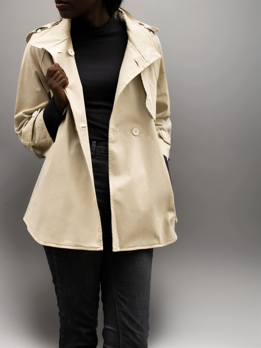 Cotton-Gaberdine Trench Coat | 