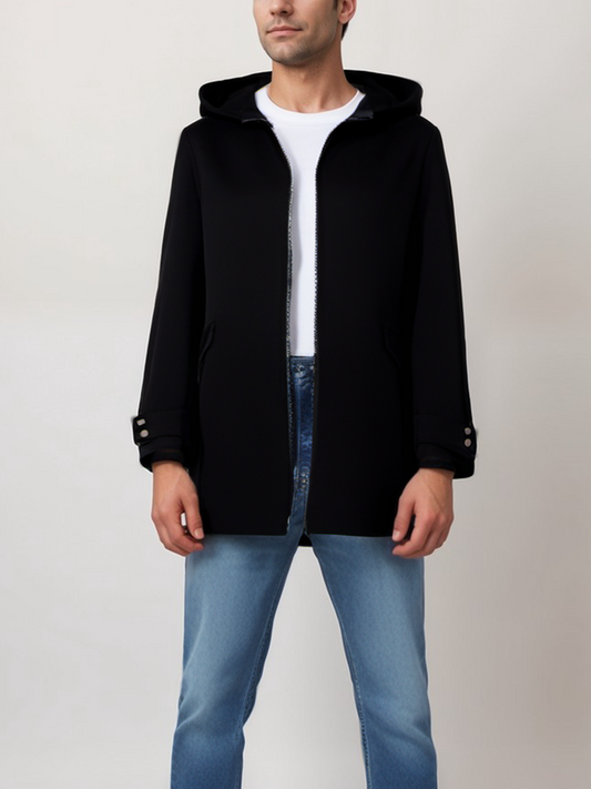 Vegan Wool Hooded Coat | Vegan Coats & Jackets