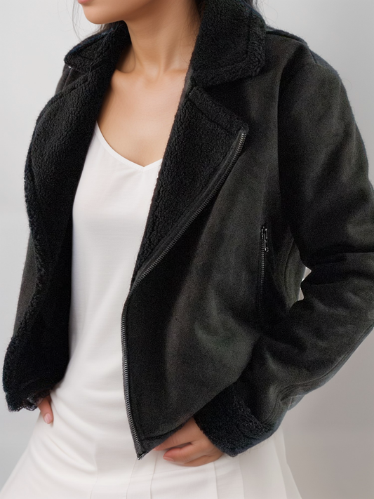 Recycled Vegan Shearling Aviator | Vegan Leather Jackets