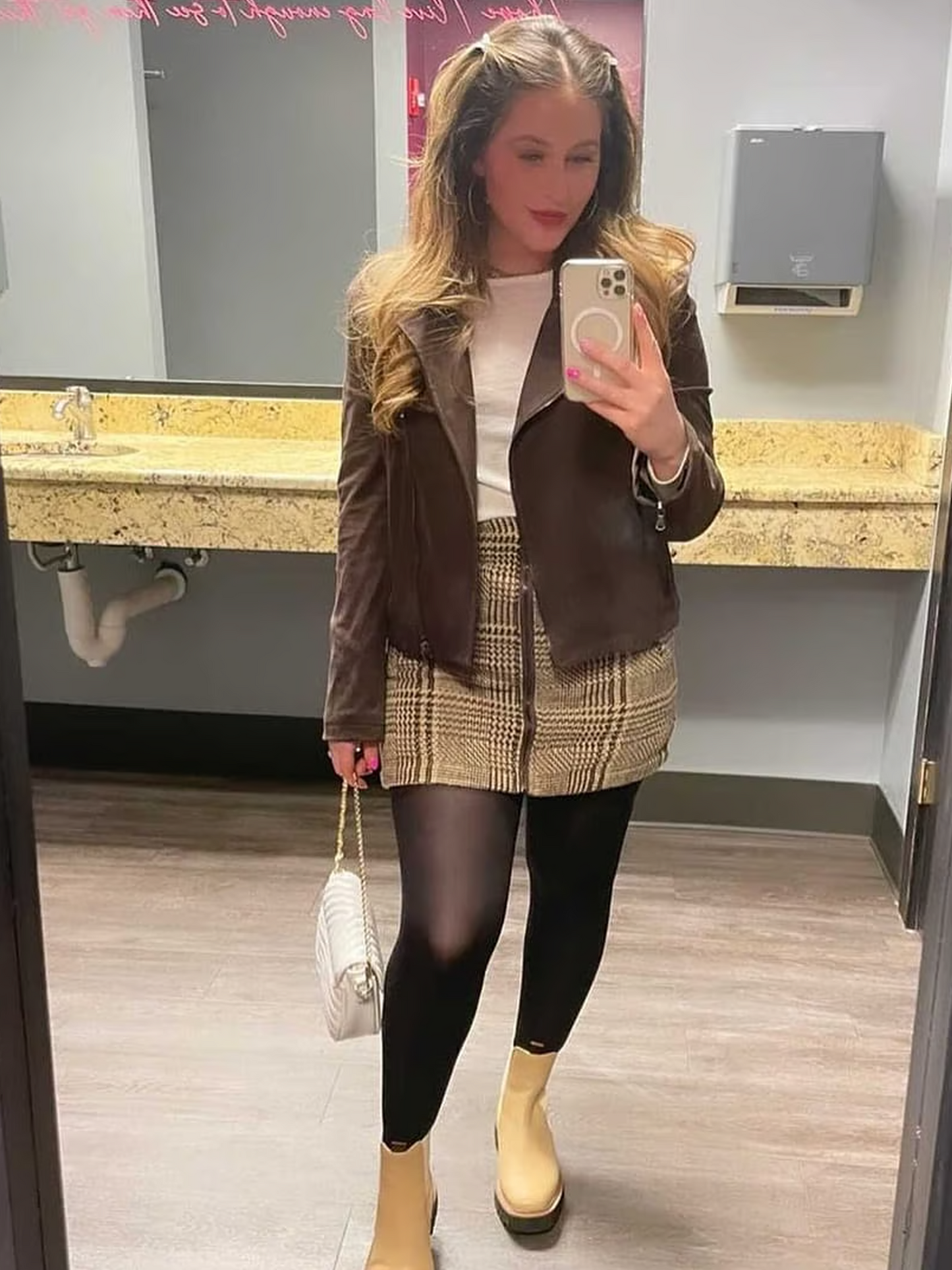 Vegan Suede Biker Jacket