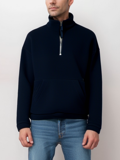 Recycled Windbreaker Fleece Quarter Zip