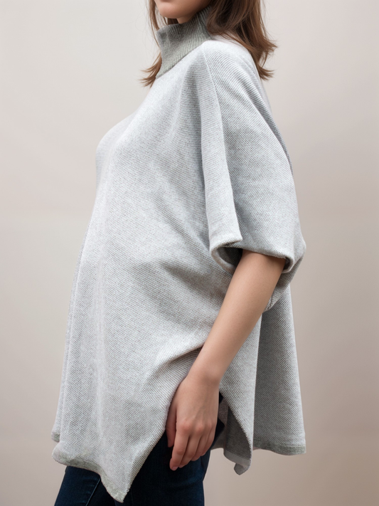 Poncho de punto reciclado  | 