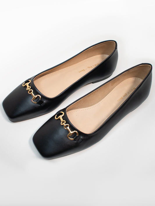 Square Toe Ballet Flats