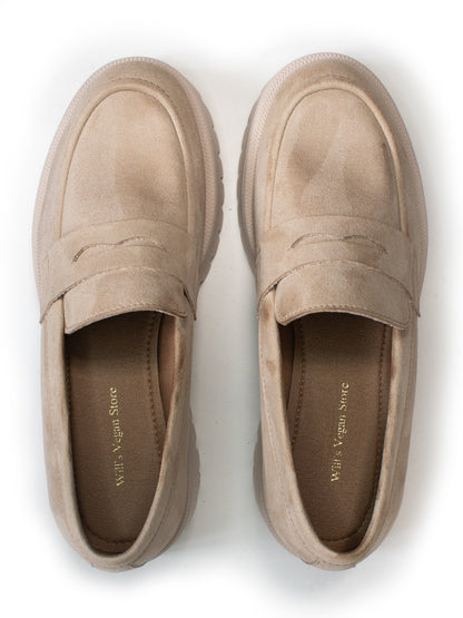 Track Sole Penny Loafers