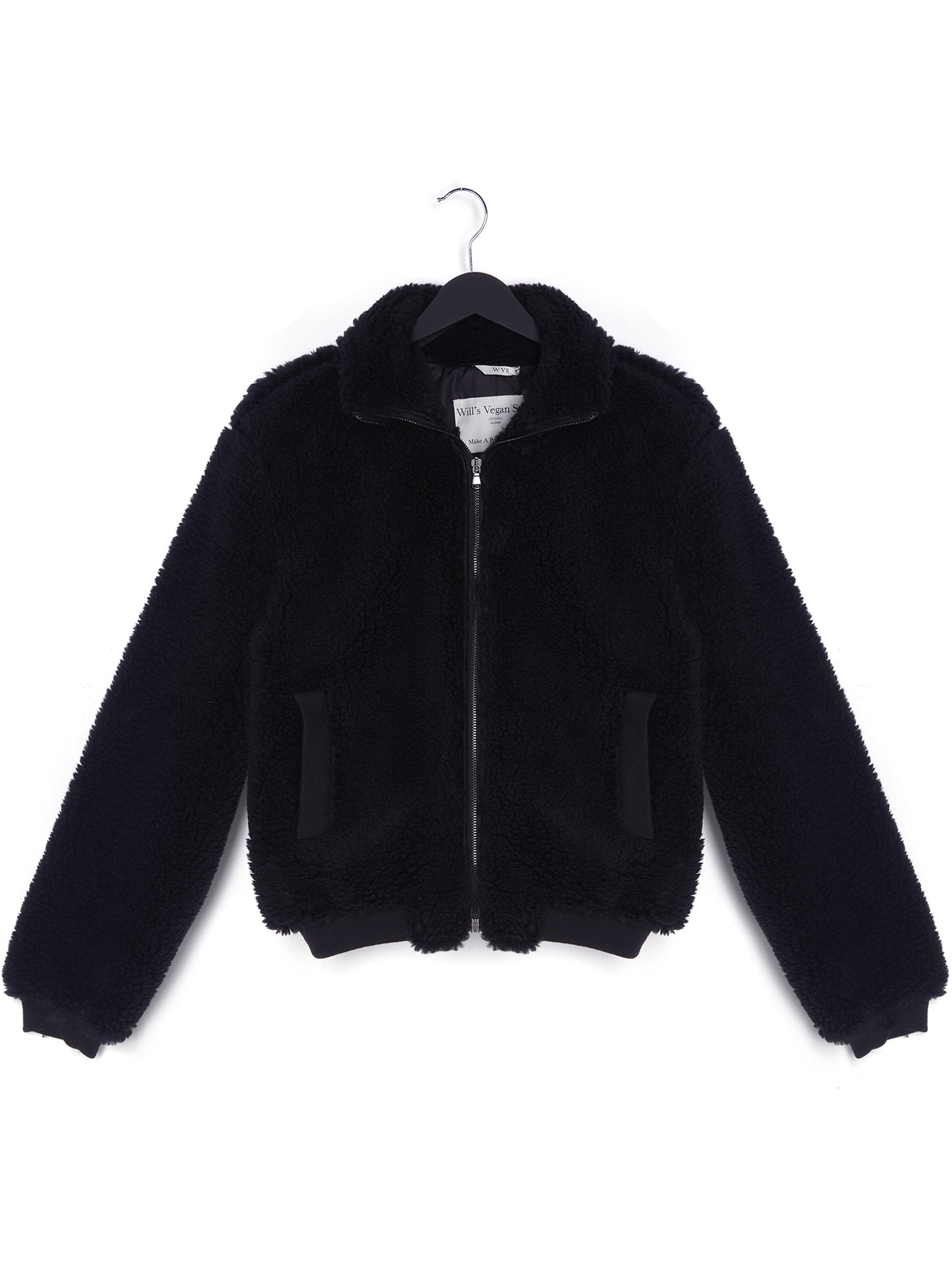 Recycled Zip Up Teddy Jacket