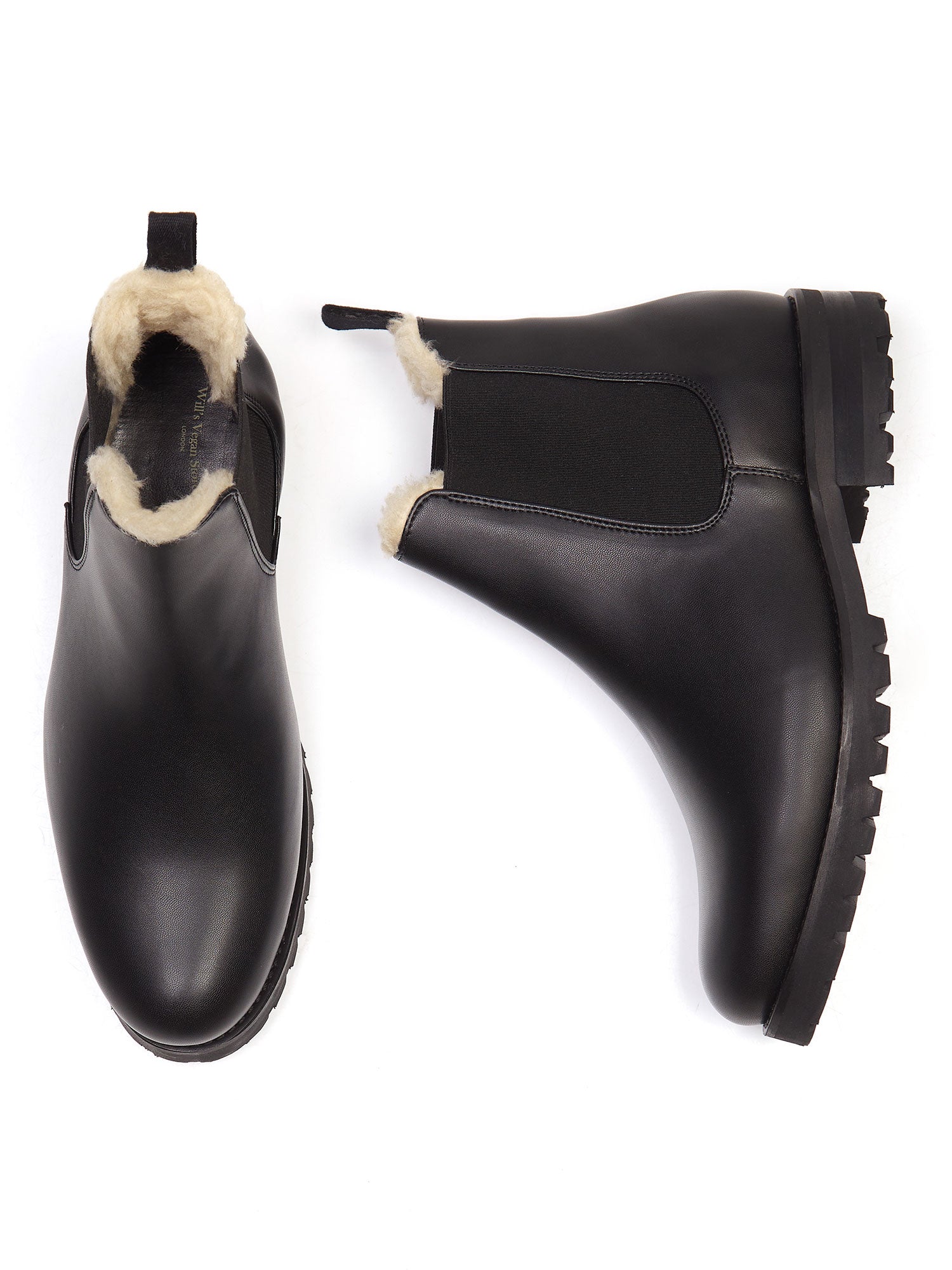 Vegan Men s Luxe Insulated Deep Tread Chelsea Boots Will s Vegan Store