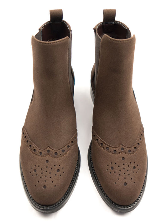 Vegan Women's Brogue Booties | Will's Vegan Store