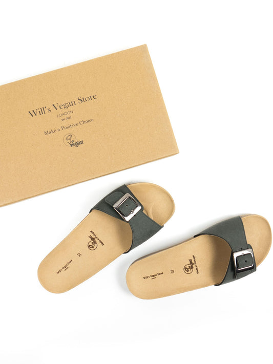 Vegan Women's Single Strap Footbed Sandals | Will's Vegan Store