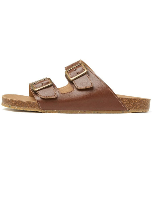 Vegan Women's Two Strap Footbed Sandals | Will's Vegan Store