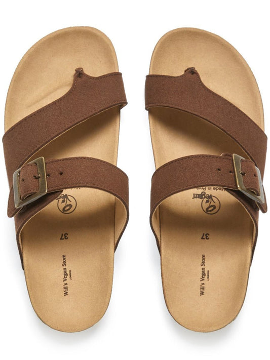 Vegan Women's Two Strap Toe Peg Sandals | Will's Vegan Store